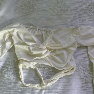 White crop top